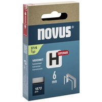 AGRAFES À FIL FIN H TYPE 37 6MM SUPER HARD 1870 PC(S) NOVUS 042-0784 DIMENSIONS (L X L) 6 MM X 10.6 MM