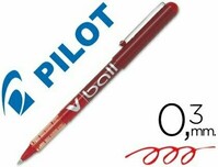 Roller tinta líquida ROJO V-Ball 0,5 de Pilot -12 unidades