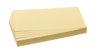Moderationskarte Rechteck, 205 x 95 mm, Altpapier, 500 Stück, gelb