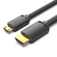 Vention AGHBG HDMI kábel 1,5 M HDMI Type C (Mini) HDMI A-típus (Standard) Fekete