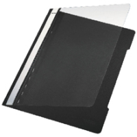 Leitz Standard Plastic File Black A4 PVC (25) Präsentations-Mappe Schwarz