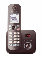 Panasonic KX-TG6821GA telephone DECT telephone Caller ID Brown