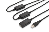 Digitus DA-73103 USB kábel 25 M USB 2.0 USB A Fekete