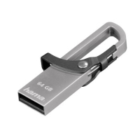 Hama "Hook-Style" lecteur USB flash 64 Go USB Type-A 2.0 Gris