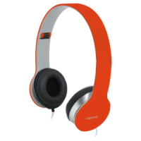 LogiLink HS0035 hoofdtelefoon/headset Bedraad Hoofdband Oproepen/muziek Rood