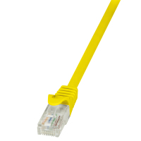 LogiLink 1m Cat.6 U/UTP câble de réseau Jaune Cat6 U/UTP (UTP)
