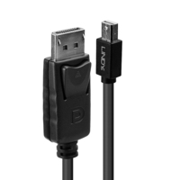 Lindy 41646 DisplayPort kábel 2 M Mini DisplayPort Fekete