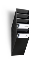 Durable FLEXIBOXX literature rack 6 shelves Black