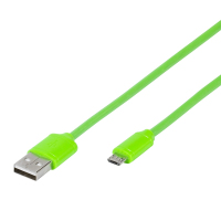 Vivanco USB 2.0, 1m câble USB USB A Micro-USB B Vert