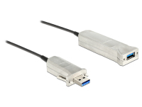 DeLOCK 20m USB3.0-A + USB Micro-B/USB3.0-A USB cable USB 3.2 Gen 1 (3.1 Gen 1) USB A USB A/Micro-USB B Black, Silver