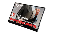 Verbatim 49593 számítógép monitor 43,9 cm (17.3") 1920 x 1080 pixelek Full HD LCD Érintőképernyő Fekete