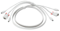 Lindy KVM Cable - 1m KVM kábel Fehér