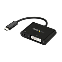 StarTech.com USB-C naar DVI adapter met USB Power Delivery 60W 1920 x 1200 zwart