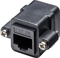 Goobay 72361 kabel-connector 2x RJ-45 Zwart