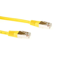 ACT Gele 5 meter LSZH F/UTP CAT5E patchkabel met RJ45 connectoren