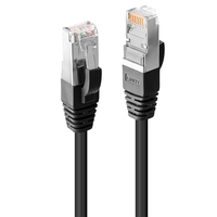Lindy 45600 kabel sieciowy Czarny 0,3 m Cat6 SF/UTP (S-FTP)