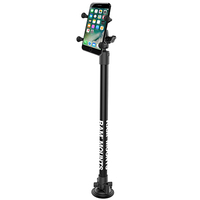 RAM Mounts X-Grip Phone Mount with Twist-Lock Suction Base & 18" Pole