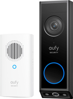 Eufy Security Video Doorbell E340, cámara doble con sistema de control de entregas, 2K Full HD y visión nocturna a color, por cable o con batería, timbre inalámbrico, almacenami...