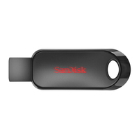 SanDisk Cruzer Snap USB flash meghajtó 128 GB USB A típus 2.0 Fekete
