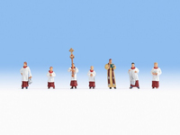 NOCH Priest and Altar Servers scale model part/accessory Figures