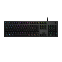Logitech G G512 CARBON LIGHTSYNC RGB Mechanical Gaming Keyboard with GX Brown switches klawiatura USB AZERTY Belgijski Węgiel