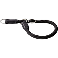 Hunter Training collar Freestyle Schwarz Leder, Nylon, Polyamid, Seil Medium Hund Trainingskragen