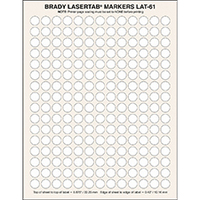 Brady LaserTab White Self-adhesive printer label