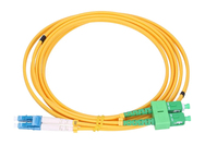 Extralink Patchcord LC/UPC-SC/APC Jednomodowy, Duplex, G652D, PVC, 3mm, 2m