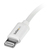 StarTech.com Cable en Espiral Lightning a USB de 15cm - Cable Lightning Corto para iPhone / iPad / iPod - Certificación MFi de Apple - Blanco