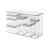 Rotho Loft 11605 Rectangulaire Distributeur 1,5 L Transparent, Blanc