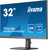 iiyama ProLite XUB3294QSU-B1 monitor komputerowy 80 cm (31.5") 2560 x 1440 px Wide Quad HD LCD Czarny
