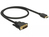 DeLOCK 85581 Videokabel-Adapter 0,5 m HDMI Typ A (Standard) DVI-D Schwarz
