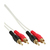 InLine 89933Y audio kabel 10 m 2 x RCA Wit