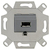 Rutenbeck KM-USB 3.0 wandcontactdoos Grijs