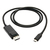 Tripp Lite U444-003-DP-BE USB-C to DisplayPort Adapter Cable (M/M), 4K 60 Hz, HDR, Locking DP Connector, 3 ft. (0.9 m)