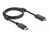 DeLOCK 85955 adaptador de cable de vídeo 1 m HDMI tipo A (Estándar) DisplayPort Negro