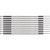 Brady SCN-05-X kabelmarker Zwart, Wit Nylon 300 stuk(s)