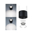 Paulmann Aldan éclairage en suspension Support flexible LED Noir
