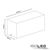 Drawing - Wall light BOX-1 IP54 :: E27 :: white