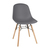 Bolero Arlo Beistellstühle Dunkelgrau (2er-Pack) Moderne Stühle in