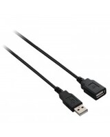 V7 USB-Verlängerungskabel USB M bis W 5 m Schwarz