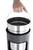 Durable Round Metal Waste Bin with Integrated Sand Ashtray | 17L | Black