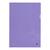 Oxford Sichthüllen "Premium farbig" A4, PVC, 0,15 mm, glasklar, dokumentenecht, oben und rechts offen, mit Griffloch, 25 Stück im Beutel, violett