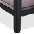 Relaxdays Beistelltisch, 2 Holzablagen, Metallgestell, robust, quadratisch, flacher Couchtisch 51 cm hoch, schwarz-natur