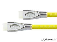 Anschlusskabel High-Speed-HDMI® mit Ethernet 4K2K / UHD, OFC, Nylongeflecht gelb, 2m, PYTHON® Series