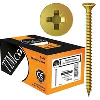 TIMco 5.0 x 25mm Solo Zinc & Yellow Woodscrew Qty 200