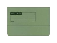 ValueX Document Wallet Manilla Foolscap Half Flap 285gsm Green (Pack 50)