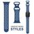 NALIA Traforato Silicone Cinturino Smart Watch compatible con Apple Watch Bracciale SE Series 8/7/6/5/4/3/2/1, 38mm 40mm 41mm, per iWatch Orologio Donna e Uomo Blu medio