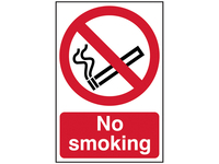 No Smoking - PVC Sign 400 x 600mm