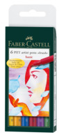 Pitt Artist Pen Brush Tuschestift, 6er Etui, Basic